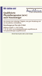 Mobile Screenshot of physiotherapie-aequilibrium.de